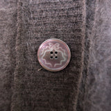 LoveShackFancy Applene Brushed Cashmere Cardigan Chocolate Size Small