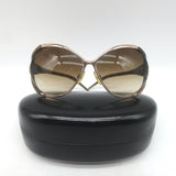 Roberto Cavalli Variscite 500 Crystal-Logo Butterfly Sunglasses Brown/Gold