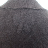 LoveShackFancy Applene Brushed Cashmere Cardigan Chocolate Size Small