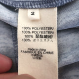 L'Agence Tiered Maxi Wrap Dress Blue Leopard Print Size 2