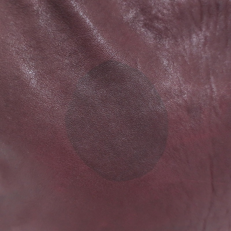 Yves Saint Laurent Roady Hobo Burgundy Leather Large Shoulder Bag