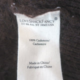 LoveShackFancy Applene Brushed Cashmere Cardigan Chocolate Size Small