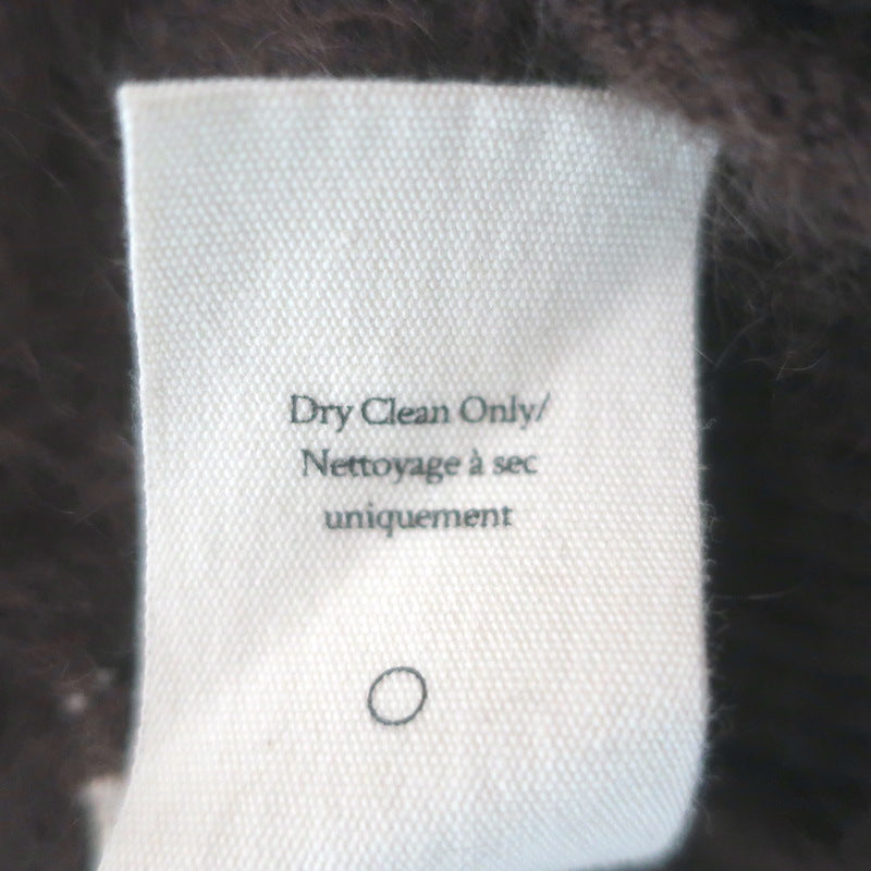 LoveShackFancy Applene Brushed Cashmere Cardigan Chocolate Size Small