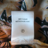 A.L.C. Marcia Tiered Maxi Dress Peach Floral Print Cotton Voile Size 6