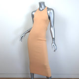 A.L.C. Marc Racerback Midi Dress Apricot Stretch Knit Size Small