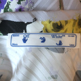 Off-White c/o Virgil Abloh satin bowling shirt in light gray with floral stripes, authentic pre-owned, gently worn