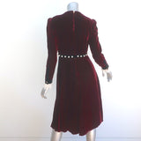 Philosophy di Lorenzo Serafini Velvet Long Sleeve Dress Burgundy Size US 4 NEW