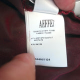 Philosophy di Lorenzo Serafini Velvet Long Sleeve Dress Burgundy Size US 4 NEW