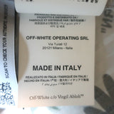 Off-White c/o Virgil Abloh light gray satin floral-striped bowling shirt, pre-owned, gently worn luxury piece