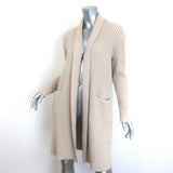 Zero + Maria Cornejo Lia Cardigan Cashmere-Wool Ribbed Knit Size Extra Small
