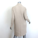 Zero + Maria Cornejo Lia Cardigan Cashmere-Wool Ribbed Knit Size Extra Small
