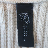 Zero + Maria Cornejo Lia Cardigan Cashmere-Wool Ribbed Knit Size Extra Small