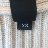 Zero + Maria Cornejo Lia Cardigan Cashmere-Wool Ribbed Knit Size Extra Small