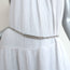 Judith Leiber Crystal Skinny Belt Silver Size 30