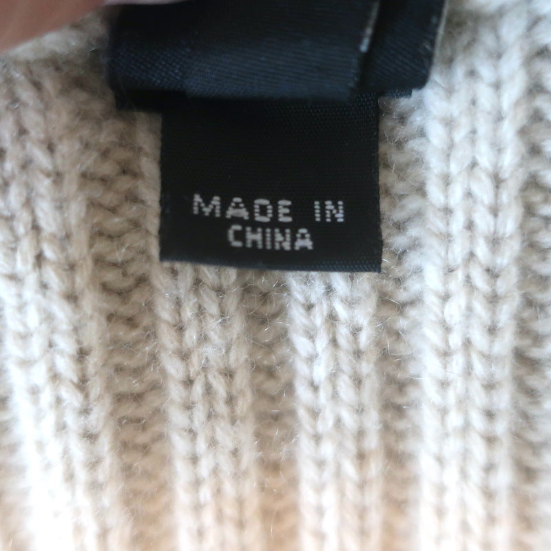 Zero + Maria Cornejo Lia Cardigan Cashmere-Wool Ribbed Knit Size Extra Small