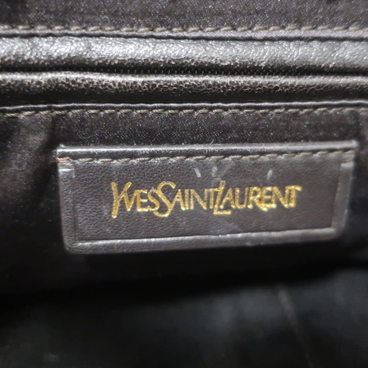 Yves Saint Laurent Roady Hobo Burgundy Leather Large Shoulder Bag