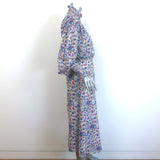 Isabel Marant Etoile Galoa Midi Dress Multicolor Floral Print Cotton Size 36
