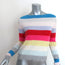 Autumn Cashmere Rainbow Stripe Sweater Size Extra Small Boatneck Pullover