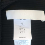 Dion Lee Lustrate Fork Cutout Midi Dress Black Ribbed Knit Size US 4