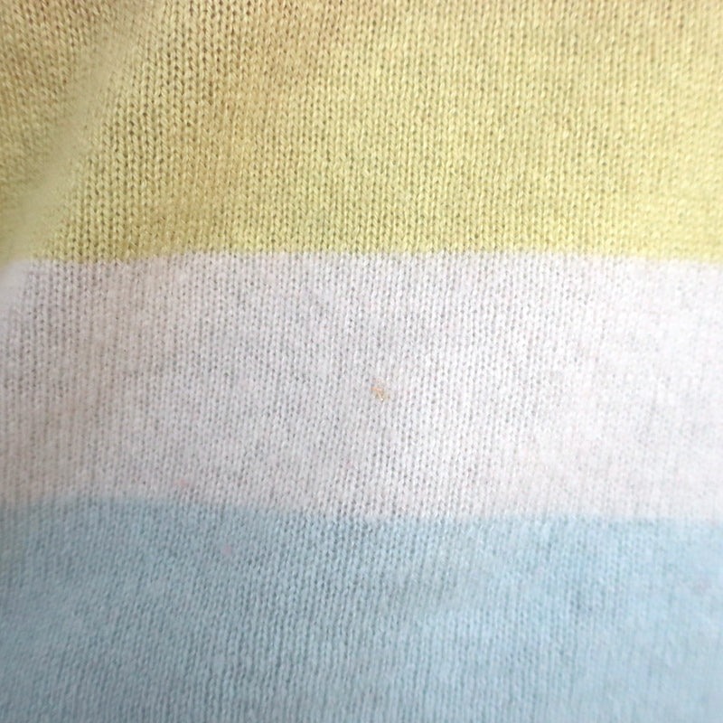 Autumn Cashmere Rainbow Stripe Sweater Size Extra Small Boatneck Pullover