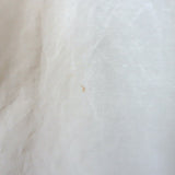 Khaite Alma puff-sleeve gathered blouson top in ivory silk-blend, authentic designer pre-owned