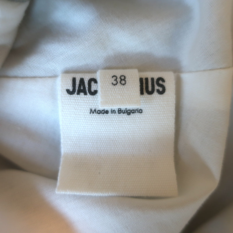 Jacquemus La Robe Adour Draped Midi Dress Sage Twill Size 38