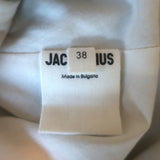 Jacquemus La Robe Adour Draped Midi Dress Sage Twill Size 38