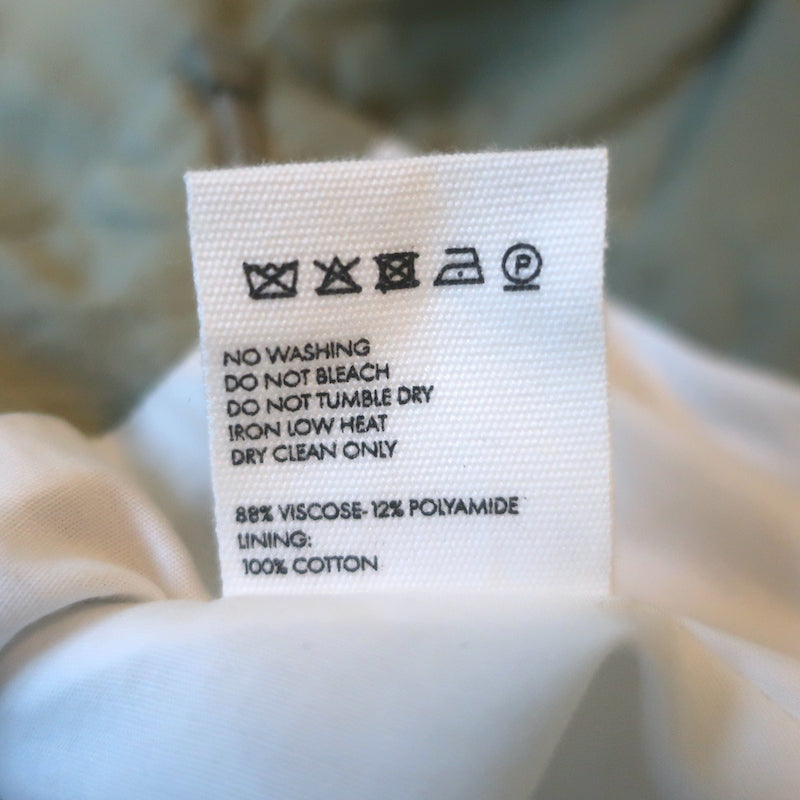 Jacquemus La Robe Adour Draped Midi Dress Sage Twill Size 38