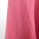 Anaak Button-Front Midi Dress Laila Pink Cotton Gauze Size 1