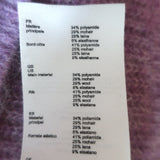 Maje Puff Sleeve Ribbed Knit Sweater Violet Mohair-Blend Size 1