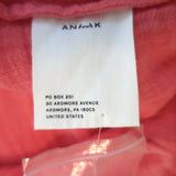 Anaak Button-Front Midi Dress Laila Pink Cotton Gauze Size 1