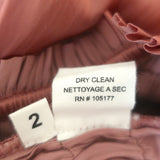 Ulla Johnson Edie Ruffled Midi Skirt Pink Plisse Satin Size 2 NEW