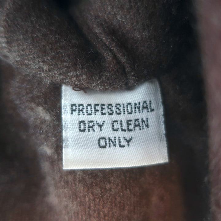 Vintage Galanos Croc-Embossed Belted Coat Dark Brown Jacquard Size Medium