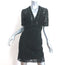 Veronica Beard Short Sleeve Mini Dress Sage Black Seamed Lace Size 2