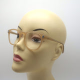 Mark McNairy x Garrett Leight Veni Vidi Vici Round Eyeglasses Beige