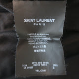 Saint Laurent chain-embellished open-side tank top in black silk jersey, pre-owned with authentic designer detail