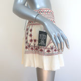 Isabel Marant Etoile Vera Mini Skirt Ecru Embroidered Cotton Gauze Size 36 NEW