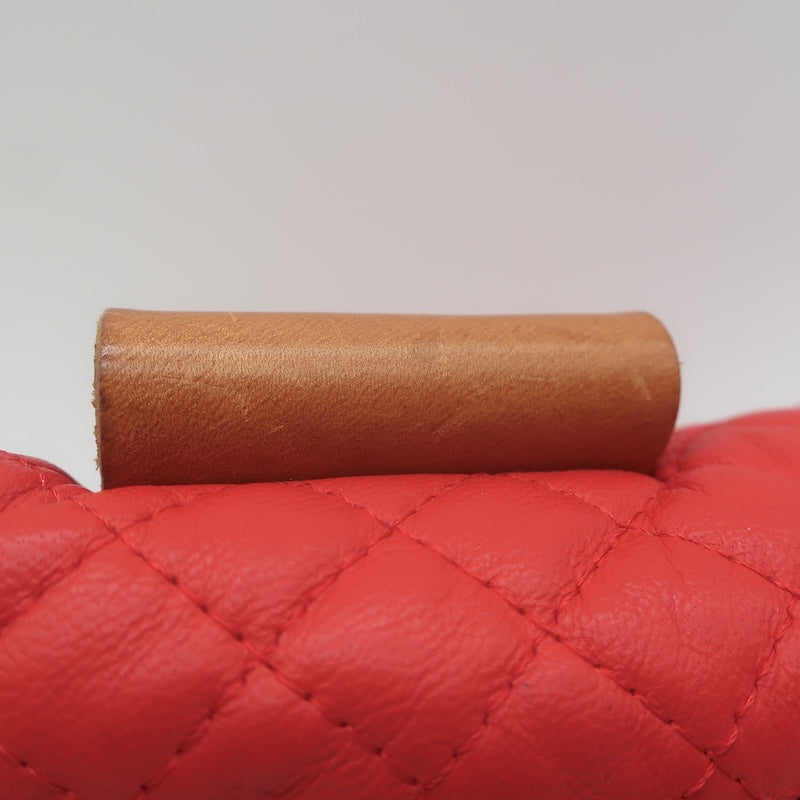 Clare V. Supreme FannyPack Belt Bag Red Quilted Leather