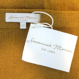 Savannah Morrow The Label Desert Fringed Midi Wrap Skirt Mustard Size XS/S NEW