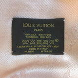 Louis Vuitton Fox Fur-Trimmed Monogram Shawl Blush Pink Silk-Wool