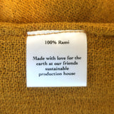 Savannah Morrow The Label Desert Fringed Midi Wrap Skirt Mustard Size XS/S NEW