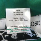 Rowen Rose Chain-Embellished Halterneck Mini Dress Green Crepe Size 38 NEW