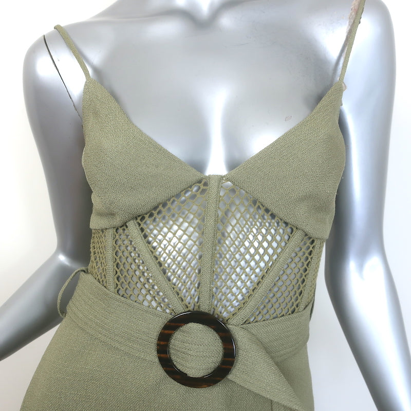PatBO Bustier midi dress Sz 4, side