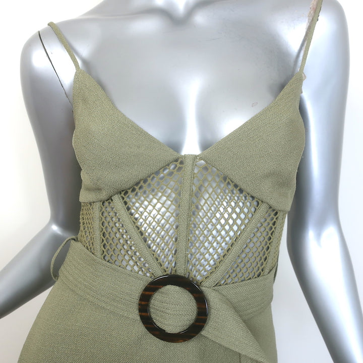 PatBO Bustier midi dress Sz 4, side