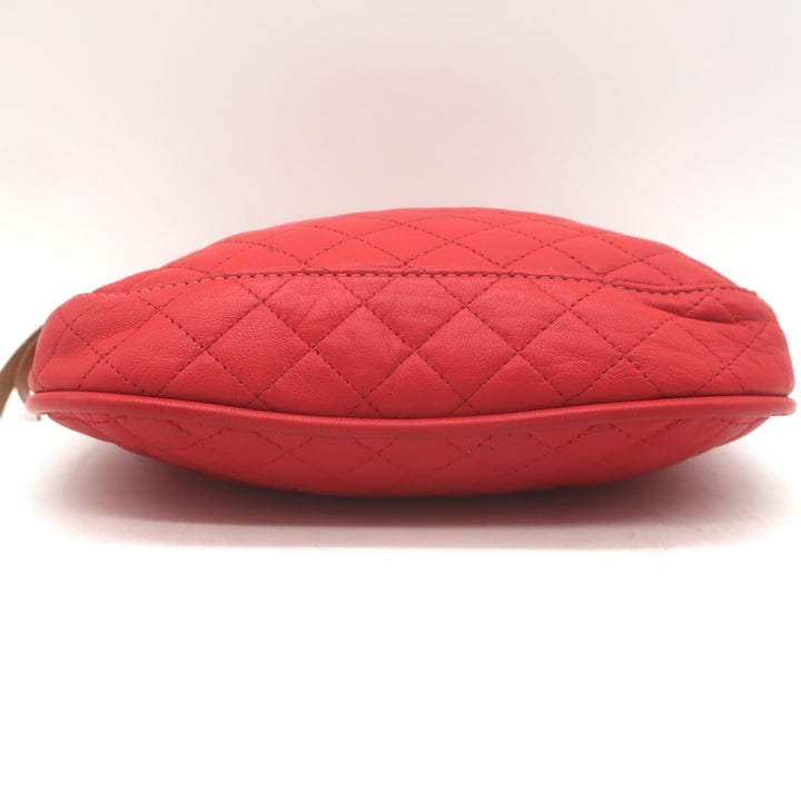 Clare V. Supreme FannyPack Belt Bag Red Quilted Leather