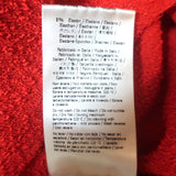 Authentic Fendi asymmetric cutout turtleneck top in red boucle stretch knit, pre-owned luxury, size US 2