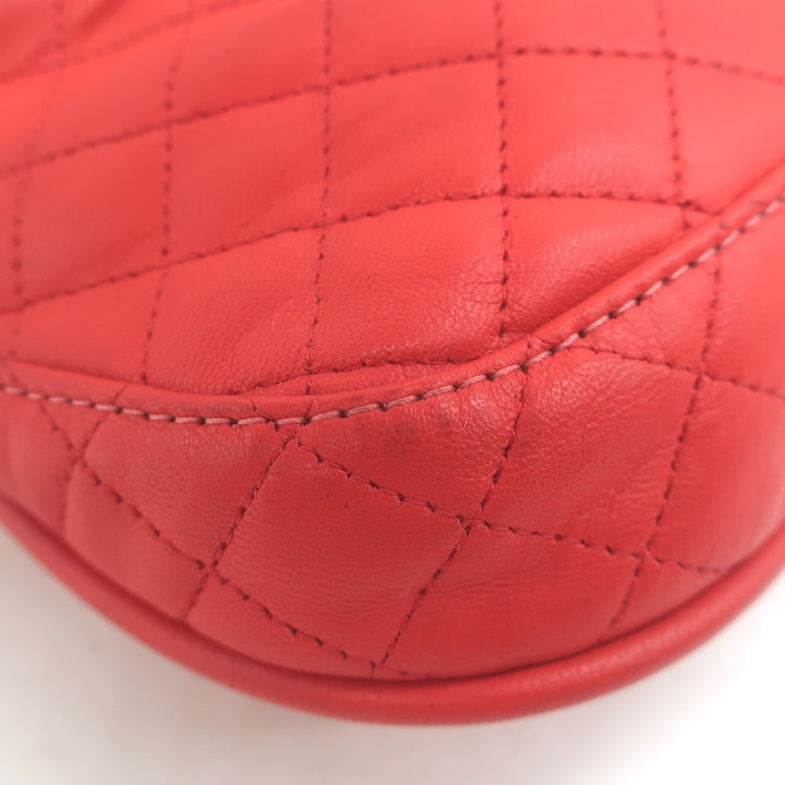 Clare V. Supreme FannyPack Belt Bag Red Quilted Leather
