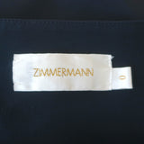 Zimmermann Tank Top Navy Silk Size 0 Square Neck Sleeveless Blouse