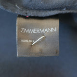 Zimmermann Tank Top Navy Silk Size 0 Square Neck Sleeveless Blouse