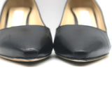 Jimmy Choo Romy 85 Pumps Black Kid Leather Size 38.5 Pointed Toe Heels